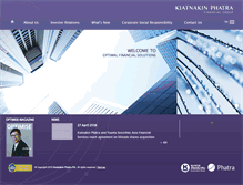 Tablet Screenshot of kiatnakinphatra.com